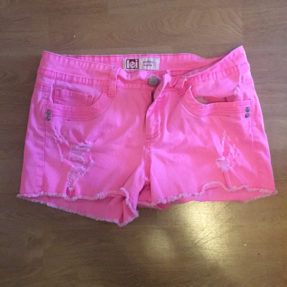 Hot pink shorts